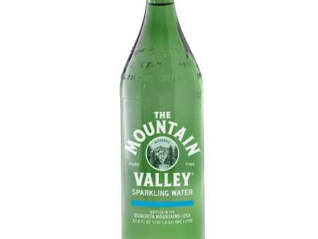 Mountain Valley Sparkling Spring Water 1L Gls 33.8oz For Sale